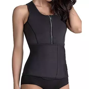 Женские топы для коррекции фигуры, пояс, подтяжка живота, пояс для фитнеса, подтяжка живота, одежда для йоги S чёрный