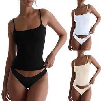 Женские топы однотонные модные универсальные подтяжки для занятий йогой и спортом L бежевый