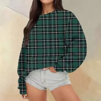 Женские топы осень-зима, женские толстовки с длинным рукавом, повседневные топы свободного кроя с круглым вырезом XXXL