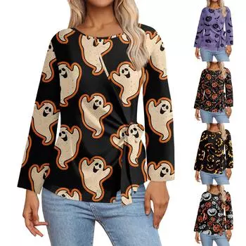 Женские топы с длинным рукавом Летние асимметричные футболки Приталенные повседневные топы Футболки Пуловеры Топы на Хэллоуин Футболки Летние топы Топы с коротким рукавом L бежевый