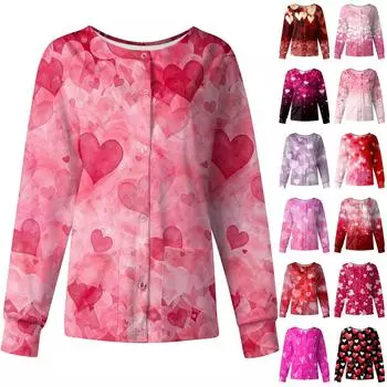 Женские топы с длинными рукавами и карманами, рабочий воротник-стойка, однобортный защитный комбинезон, куртка, рождественский топ L чёрный