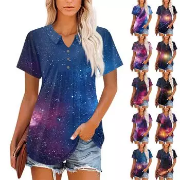 Женские топы с коротким рукавом и V-образным вырезом, летние деловые повседневные рабочие футболки XXXL