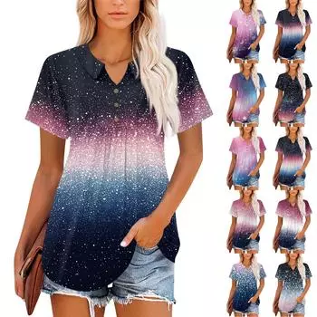 Женские топы с коротким рукавом и V-образным вырезом, летние деловые повседневные рабочие футболки L