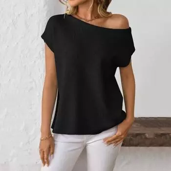 Женские топы с коротким рукавом и воротником-стойкой, однотонные футболки, весна-лето, эластичные пуловеры, топы на каждый день M бежевый