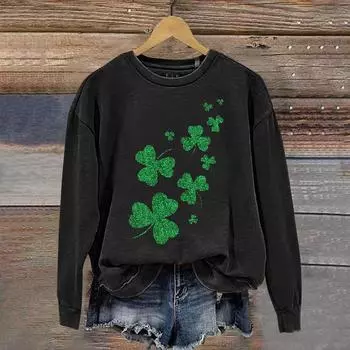 Женские топы с круглым вырезом, хлопковый женский повседневный модный пуловер с длинным рукавом и круглым вырезом XL