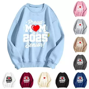 Женские топы с круглым вырезом и принтом из хлопка, повседневная мода, длинный рукав, пуловер, топ, блузка XL хаки