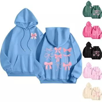 Женские топы с круглым вырезом и принтом из хлопка, повседневная мода, длинный рукав, пуловер, топ, блузка L чёрный