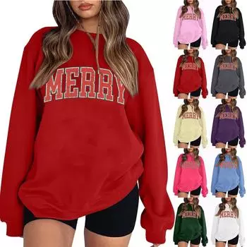 Женские топы с круглым вырезом и принтом из хлопка, повседневная мода, длинный рукав, пуловер, топ, блузка L белый