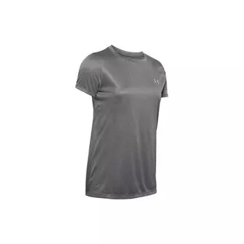 Женские топы Under Armour Velocity Solid Crew Tee Carbon-Heather 1298706-090 XS