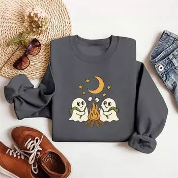 Женские топы Женский свитшот с длинным рукавом Повседневный с круглым вырезом Свободного кроя Пуловер Флисовые топы XXL