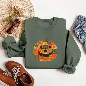 Женские топы Женский свитшот с длинным рукавом Повседневный с круглым вырезом Свободного кроя Пуловер Флисовые топы L армия зеленый