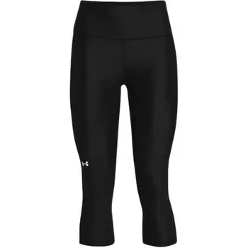 Женские тренировочные брюки для фитнеса Under Armour Solid Logo Micro Mark с эластичной талией, черные 1365334-001 S