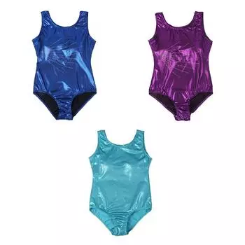 Женские трико для спортивной гимнастики без рукавов, боди S