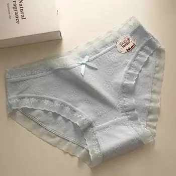 Женские трусики, антибактериальное дышащее нижнее белье, жаккардовые удобные трусики больших размеров со средней талией и треугольными чашками M розовый