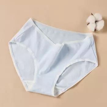 Женские трусики, антибактериальное нижнее белье со средней талией для девочек, студенческие дышащие антибактериальные трусы