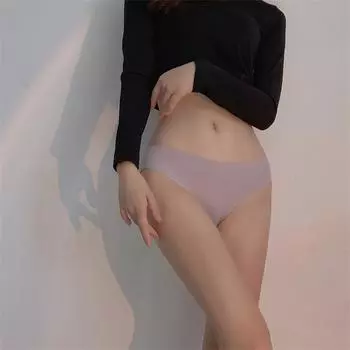 Женские трусики бактериостатические бесшовное нижнее белье Naked Sense цельные треугольные брюки женские трусы S белый