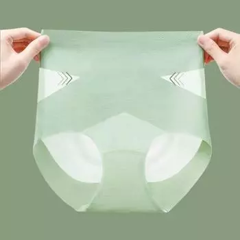 Женские трусики, бесшовные, с высокой талией, из ледяного шелка, с контролем живота, хорошая воздухопроницаемость, сплошной цвет, облегающий тонкий, быстросохнущий, повседневные спортивные трусы, женские трусы M чёрный