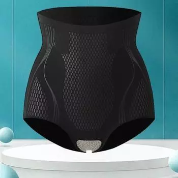 Женские трусики бесшовные с высокой талией, утягивающие живот, корректирующие фигуру, эластичные послеродовые трусы, приподнимающие ягодицы, хорошо пропускающие воздух, облегающие повседневные трусы XXL