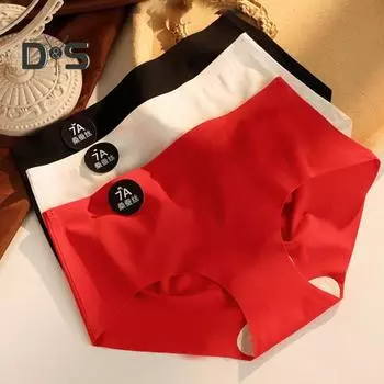 Женские трусики, бесшовные со средней талией, большие размеры, ледяной шелк, контроль живота, хорошая воздухопроницаемость, сплошной цвет, облегающий тонкий, быстросохнущий, повседневные спортивные трусы для женщин XL светло-зеленый