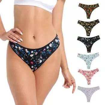 Женские трусики, бесшовные трусы с цветочным принтом, с низкой талией, бесшовные, не эластичные, облегающие трусы, сдержанные женские спортивные повседневные трусы M розовый