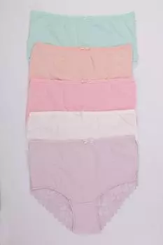 Женские трусики больших размеров, упаковка из 5 шт.