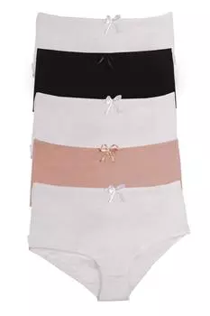 Женские трусики большого размера, 5 шт., лайкра