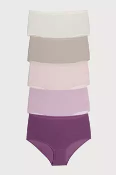 Женские трусики большого размера, 5 шт., хлопок, лайкра