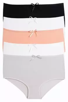 Женские трусики большого размера, 5 шт., лайкра