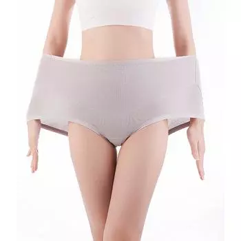 Женские трусики большого размера с высокой талией, удобное нижнее белье из чистого хлопка с промежностью, 80-180 г L