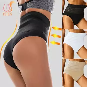 Женские трусики для похудения с высокой талией, трусы с контролем живота, женские трусы-тренеры, корректирующее белье для ягодиц, корректирующее белье S белый