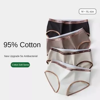 Женские трусики, дышащее нижнее белье, трусы для девочек, нижнее белье со средней талией M