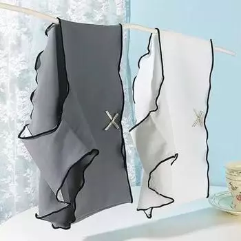 Женские трусики из 3 предметов, бесшовные, с бантом, однотонные, со средней талией, с отличной воздухопроницаемостью, влагоотводящие, с присборенным краем, эластичные, нижнее белье L