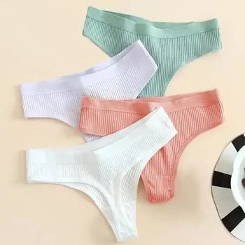 Женские трусики из хлопка с низкой посадкой, бесшовные, эластичные, с хорошей воздухопроницаемостью, однотонные, влагоотводящие трусы для занятий спортом и работы S зелёный