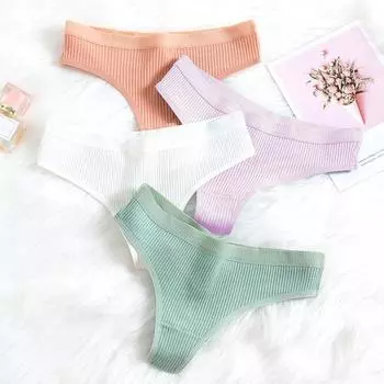 Женские трусики из хлопка с низкой посадкой, бесшовные, эластичные, с хорошей воздухопроницаемостью, однотонные, влагоотводящие трусы для занятий спортом и работы S зелёный