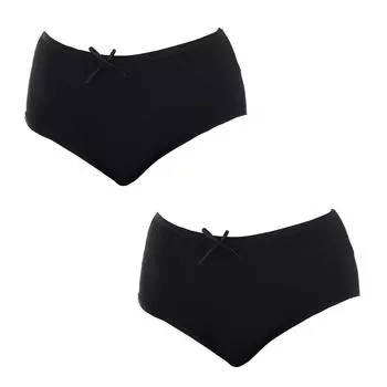 Женские трусики из микрофибры Pack-2 Q-EN204 XXL чёрный