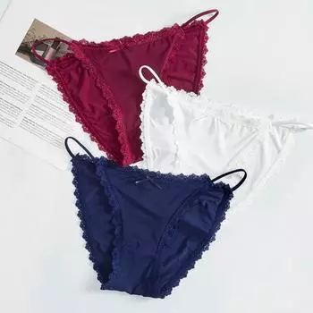 Женские трусики кружевные трусы дышащее бесшовное нижнее белье L