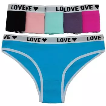 Женские трусики на каждый день, хлопковое женское нижнее белье, трусы, нижнее белье, трусики для женщин, девушек, 6 шт./компл. M