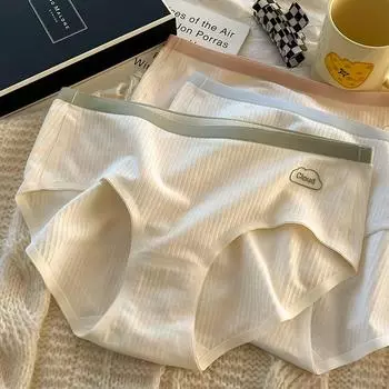 Женские трусики, нижнее белье со средней талией, простые трусы с подтяжкой бедер и втягиванием живота M розовый