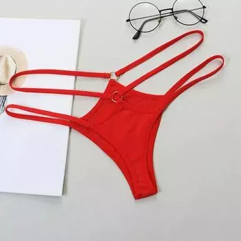 Женские трусики, однотонные сексуальные дышащие женские трусы с низкой талией S