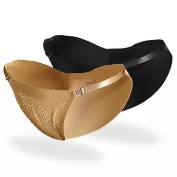 Женские трусики пуш-ап с 3D подкладкой, формирователь ягодиц, формирователь, искусственная задница, ягодицы, подушечки на бедрах, невидимые трусики с контролем, нижнее белье, нижнее белье M чёрный