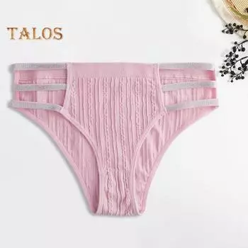 Женские трусики с блестками и блестками на средней талии, контрастные цвета, хорошая воздухопроницаемость, женские трусы, женское повседневное нижнее белье
