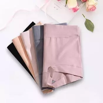 Женские трусики с графеновым шаговым швом, эластичные трусы с высокой талией, подтягивающие живот, одноцветные трусы с защитой от воздействия M горячий розовый