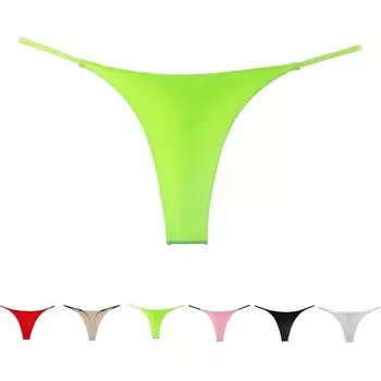 Женские трусики с низкой талией, стринги, нижнее белье, танга, красные S