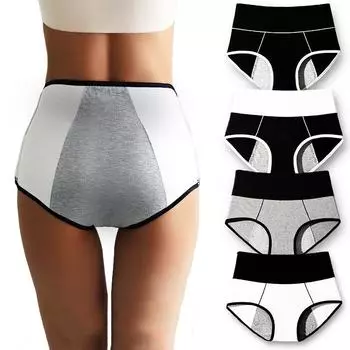 Женские трусики с высокой талией, герметичные, менструальные трусы больших размеров, расширяющие менструальное нижнее белье M