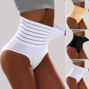 Женские трусики с высокой талией и животом, дышащие сетчатые ягодицы с высокой талией и контролем живота, корректирующее белье с высокой талией S белый