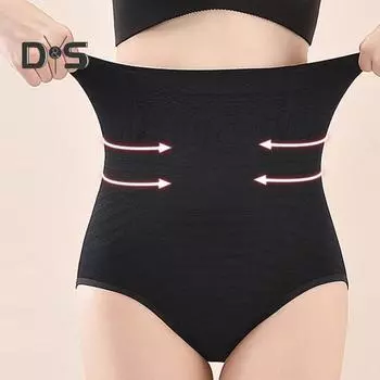 Женские трусики с высокой талией, контроль живота, подъем ягодиц, отличная эластичность, мягкие антисептические, полосатые поддерживающие живот, дышащие женские спортивные трусы, трусы M красный