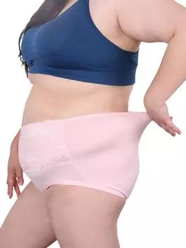 Женские трусики с высокой талией, нижнее белье, хлопковое кружевное белье в полоску, антибактериальные трусы, мягкое нижнее белье M