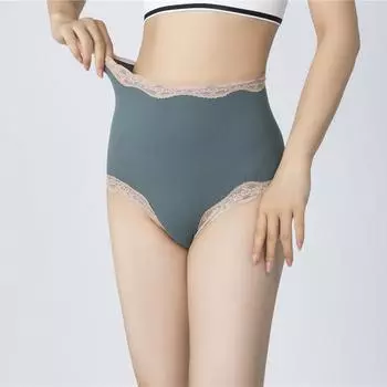 Женские трусики с высокой талией, сексуальные кружевные дышащие трусы, женское нижнее белье L