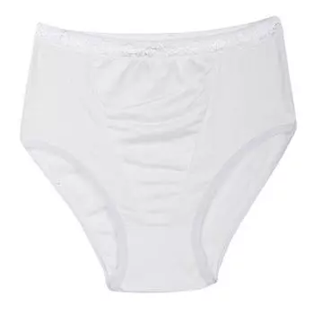 Женские трусики с завышенной талией и плоским животом LINGERIE AU FEMININ XL белый