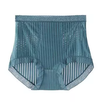 Женские трусики, сексуальное бесшовное нижнее белье, трусики, нижнее белье для женщин, сетчатые трусики из ледяного шелка 3XL чёрный